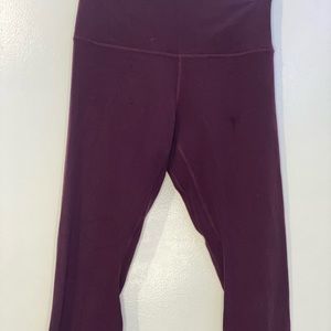 Maroon 25” Align leggings